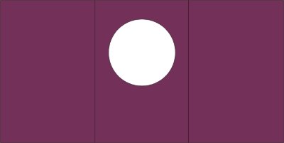 Малые открытки 3 шт., вырубка КРУГ, цвет фиолетовый, размер при сложении 100х150мм Открытки с тройным сложением (размер при сложении 100х150мм, в развороте 150х299мм), 270гр., 3 шт.