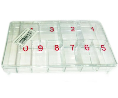 Коробочка пластиковая 20,2х3,3х11,3 см Коробка пластиковая для квиллинг элементов, бисера и других мелких деталей