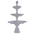 Фигурная бумажная вырубка "Стойка-фонтан", белый или по запросу, 5,5х10 см, 1 шт., арт. QS-CR1300-01