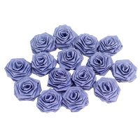 Бумажные цветы "Розочки", цвет фиолетовый фиалка, диаметр 20 мм, 15 шт., арт. QS-R-008