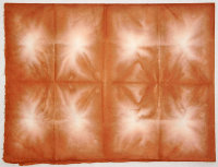 Корейская бумага ханди ручной выделки, микс светло-коричневый белый, лист А4+, арт. 7020