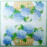 Салфетка для декупажа "Голубые гортензии в корзине", 25х25 см, 1 слой, арт. SDS-DESNA003