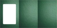 Большие открытки 3 шт., вырубка ПРЯМОУГОЛЬНИК, фетр цвет зеленый, размер при сложении 155х205мм
