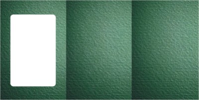 Большие открытки 3 шт., вырубка ПРЯМОУГОЛЬНИК, фетр цвет зеленый, размер при сложении 155х205мм Открытки с тройным сложением (размер при сложении 155х205мм, в развороте 205х460мм), 260гр., 3 шт. С тиснением фетр (тонкая полоска)