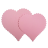 Фигурные бумажные вырубки "Кружевное сердце-2", розовые, 6 шт., арт. QS-MFD072-PI-89