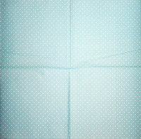 Салфетка для декупажа "Белый горошек на зеленовато-голубом", 33х33 см, 3 слоя, арт. SDL-LMD-080318