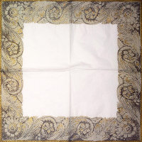 Салфетка для декупажа "Версаль", квадрат, размер 25х25 см, 3 слоя