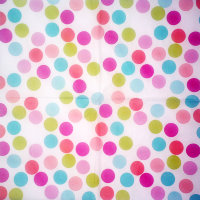 Салфетка для декупажа "Цветные круги на белом", квадрат, размер 33х33 см, 3 слоя