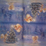 Салфетка для декупажа "Рождественские ангелы", 33х33 см, 3 слоя, арт. SDL-R048