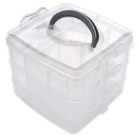 Коробка пластиковая 15,5х15,5х12,9 см, артикул MR-РК04