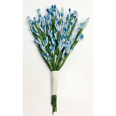 Декоративный букетик голубой, DKB022C Искусственные цветы и ветки: Декоративный букетик голубой, DKB022C
