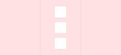 Большие открытки 3 шт., вырубка КВАДРАТ, цвет светло-розовый, размер при сложении 155х205мм Открытки с тройным сложением (размер при сложении 155х205мм, в развороте 205х460мм), 270гр., 3 шт.
