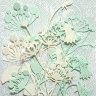 Фигурные бумажные вырубки "Травянистые растения-3" ванильно-зеленые, 10 шт., арт. QS-A-08014-VG