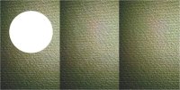 Большие открытки 3 шт., вырубка КРУГ, фетр цвет оливковый, размер при сложении 155х205мм