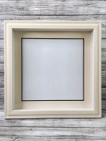 Глубокая рамка 3D - для квиллинга и объемных работ со стеклом, багет сливочный с двойным паспарту, 31х31х5см, арт. 993313160