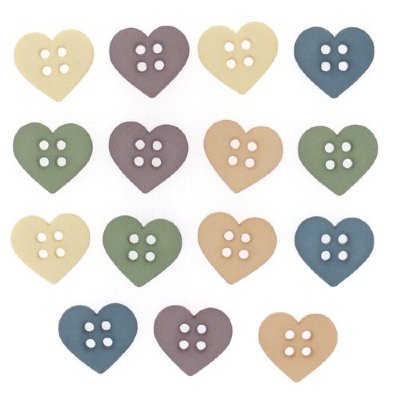 Набор пуговиц &quot;ASSORTED ITEMS-SC HEARTS&quot;, 6949 Набор пуговиц "ASSORTED ITEMS-SC HEARTS", 6949