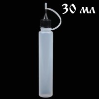 Бутылочка пластиковая для клея с аппликатором-иглой, 30 мл, артикул BG30-02