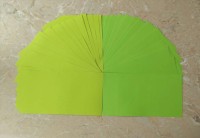 Листовая бумага зеленый микс 19х10 см, 80 гр., 30 листов