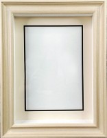 Глубокая рамка 3D - для квиллинга и объемных работ, багет сливочный с двойным паспарту, 24,5х32,5х4,5см, арт. 994415200