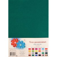 Фетр SOFT, ЗЕЛЕНЫЙ, 21*29,7 см, 180г, толщина 1мм, в упак.10 шт., FLT-S1-20
