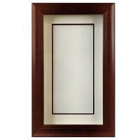 Глубокая рамка 3D - для квиллинга и объемных работ, багет коричневый с двойным паспарту, 18х31,5х3,5см, арт. 993617250