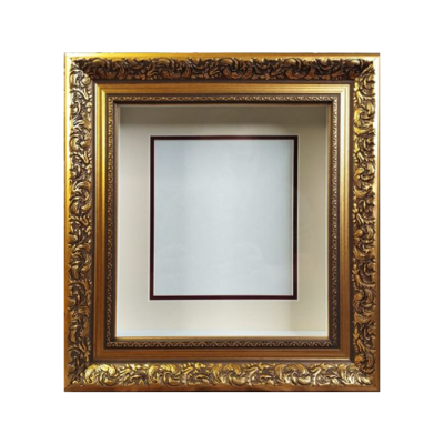 Глубокая рамка 3D - для квиллинга и объемных работ, багет золотистый с двойным паспарту, 20х22х5 см, арт. 994212350 Глубокая рамка 3D - для квиллинга и объемных работ со стеклом и съёмным паспарту.
Багет золотистый.
Размер по заднему картону 20х22 см. 
Глубина коробки 5 см. 
Предназначена для оформления объемных работ.