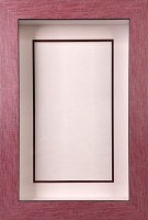 Глубокая рамка 3D - для квиллинга и объемных работ, багет бордо с двойным паспарту, 20х31х4,5см, арт. 992925251