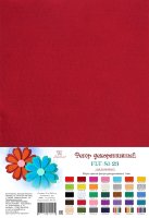 Фетр SOFT, МАЛИНОВЫЙ, 21*29,7 см, 180г, толщина 1мм, в упак.10 шт., FLT-S1-23