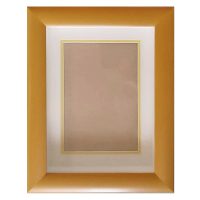 Глубокая рамка 3D - для квиллинга и объемных работ, багет гладкий жёлтый с двойным паспарту, 23х30х3,5см, арт. 995520201