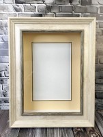 Глубокая рамка 3D - для квиллинга и объемных работ, багет под дерево с кантом, с двойным паспарту, 18,5х24,5х4 см, арт. 994224240