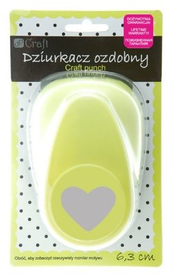 Дырокол фигурный 6.3 см. №23 - сердце, JCDZ-125-023 Дырокол фигурный 6.3 см. №23 - сердце, JCDZ-125-023