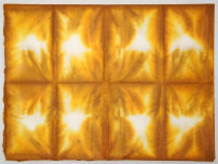 Корейская бумага ханди ручной выделки, микс, желто-коричневый белый, лист А4+, арт. 7014
