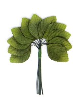 Декоративный букетик "Светло-зеленые листья", 12 шт., MR-DKB197A