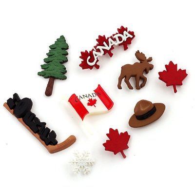 Набор пуговиц &quot;CANADA&quot;, 3572 Набор пуговиц "CANADA", 3572