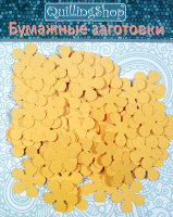 Дырокольные бумажные вырубки "Форзиция" желтые, 18мм, 100 шт., арт. QS-99S-199-02