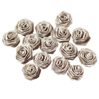 Бумажные цветы "Розочки", цвет кремовый, диаметр 20 мм, 15 шт., арт. QS-R-012
