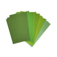 Листовая бумага для крупных элементов №21, 5 зеленых оттенков, 105х148мм