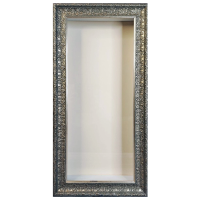 Глубокая рамка 3D - для квиллинга и объемных работ, багет нарядный с оригинальным паспарту, 21х48х5 см, арт. GRDK001R