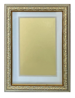 Глубокая рамка 3D - для квиллинга и объемных работ, золотистая с двойным паспарту, 21х30х3,5см, арт. 995121301