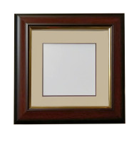 Глубокая рамка 3D - для квиллинга и объемных работ, коричневая с двойным паспарту, 19.5х19.5х3,5 см, арт. 996313161