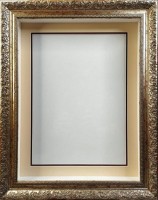 Глубокая рамка 3D для квиллинга и объемных работ, багет под старину с двойным паспарту, 31х41х5 см, арт. 994621301