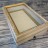 Глубокая рамка 3D - для квиллинга и объемных работ, багет бежевый с золотым узором и золотистым паспарту, 18,5х30х5см, арт. 993415151