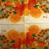 Салфетка для декупажа "Акварельные желтые цветочки", 33х33 см, 3 слоя, арт. SDL-ALMAX05