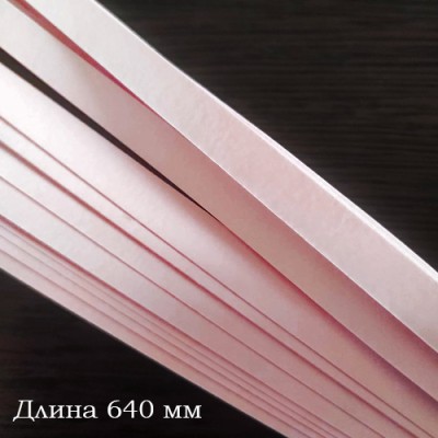 Бумага для контурного квиллинга, цвет розовый, 8х640 мм, 10 полос, 270 гр., артикул KP27064-06 Бумага для контурного квиллинга, цвет розовый: 10 одноцветных полосок, ширина полоски 8 мм, длина 64 см, плотность 270гр.