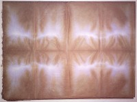 Корейская бумага ханди ручной выделки, микс коричнево-зеленоватый белый, лист А4+, арт. 7053