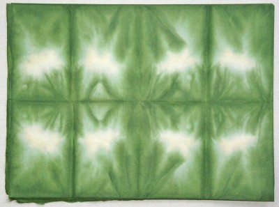 Корейская бумага ханди ручной выделки, микс ярко-зеленый белый, лист А4+, арт. 7044 лист формата А4+ (ярко-зеленый белый), плотность 70гр., (используется для листьев, фона, перьев, объемных цветов).