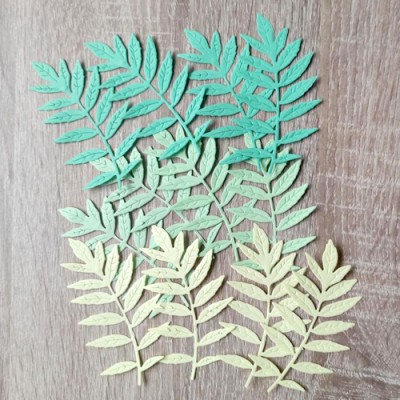 Фигурные бумажные вырубки "ЛЕТНИЕ ЛИСТЬЯ-2", 3 цвета, размер 9х5 см, 12 шт., арт. QS-0702 Фигурные бумажные вырубки "ЛЕТНИЕ ЛИСТЬЯ-2", 3 цвета, размер 9х5 см, 12 шт., артикул QS-0702
Высота листика - 9 см. Лист похож на лист рябины.
3 цвета: светло-желтые 4 шт., 2 оттенка зеленого по 4 шт. каждого оттенка.
Вырубки предназначены для оформления открыток и картин в бумажном творчестве в качестве дополнительного декора.