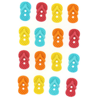 Набор пуговиц &quot;SEW CUTE FLIP FLOPS&quot;, 6937 Набор пуговиц "SEW CUTE FLIP FLOPS", 6937