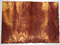 Корейская бумага ханди ручной выделки, микс коричнево-желтый, лист А4+, арт. 7071