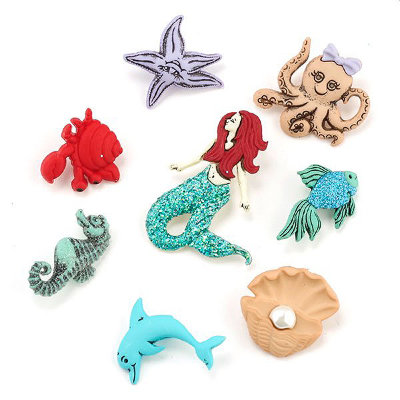 Набор пуговиц &quot;MERMAIDS&quot;, 4042 Набор пуговиц "MERMAIDS", 4042